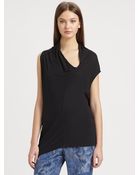 Rachel Zoe Denise Cotton Jersey Knit Top - Lyst