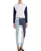 3.1 Phillip Lim Patchwork Chambray Pants - Lyst