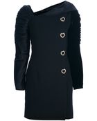 Gianni Versace Vintage Structured Buttoned Dress - Lyst
