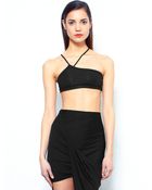 Helmut Lang Asymmetrical Bra Top - Lyst