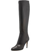 Jimmy Choo Grand Leather Boot Black - Lyst