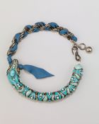 Lanvin Enamel Snake Choker Necklace Coral - Lyst