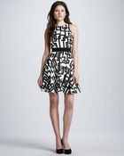 Milly Geometric-Print Circle Dress - Lyst