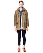 Zara Parka with Collar Enclosure - Lyst