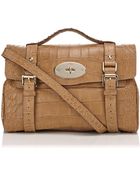 Mulberry Alexa Croc Print Bag - Lyst