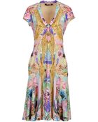 Roberto Cavalli Embellished Fringe Dress - Lyst