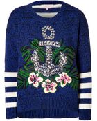Juicy Couture Regal Bluemulti Nautical Hibiscus Pullover - Lyst