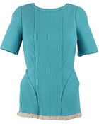 3.1 Phillip Lim Back Zip Corded T-shirt - Lyst