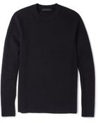 Alexander Wang Panelled Cotton Blend Jersey Sweatshirt - Lyst