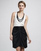 Elizabeth And James Femi Draped Silk Skirt - Lyst