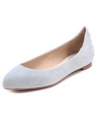 McQ by Alexander McQueen Studded Suede Flats - Lyst