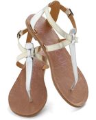 ModCloth Raise The Sandbar Sandal in Metallic - Lyst