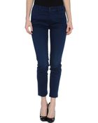 See By Chloé Denim Trousers - Lyst