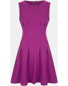 Topshop Seamed Waist Party Dress - Lyst