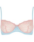 Topshop Satin and Lace Underwire Bra - Lyst