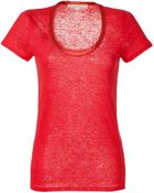 Vanessa Bruno Vermilion Linen Top - Lyst