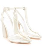 Alexander Wang Agata Glow Tbar Leather Sandals - Lyst