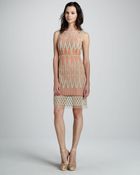 Catherine Malandrino Embroidered Sleeveless Dress - Lyst