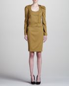 Zac Posen Stretch Suiting Skirt - Lyst