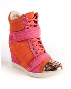 Boutique 9 Nevan Suede Wedge Sneakers - Lyst