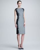 Lela Rose Flutterlace Sheath Dress - Lyst