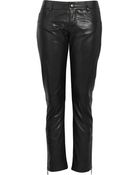 McQ by Alexander McQueen Midrise Skinny Leather Pants - Lyst