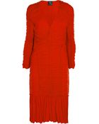 McQ by Alexander McQueen Ruched Jersey Dress - Lyst