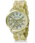 Michael Kors Hornstyle Acrylic Chronograph Watch - Lyst