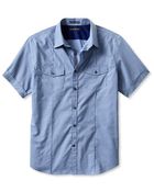 Banana Republic Pintuck Utility Shortsleeve Shirt - Lyst