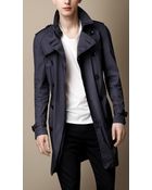 Burberry Midlength Contrast Lining Trench Coat - Lyst