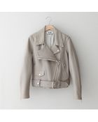 Acne Studios Merci Leather Moto Jacket - Lyst