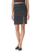 Jenni Kayne Printed Seam Skirt - Lyst