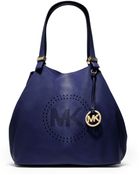 Michael Kors Large Perforatedlogo Grab Bag - Lyst