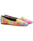 Dolce & Gabbana Scarf Print Slipper Style Loafers - Lyst