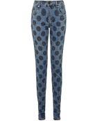 House of Holland Polka Dot Skinny Jean - Lyst