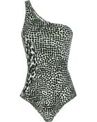 Stella McCartney Asymmetric Printed Swimsuit - Lyst