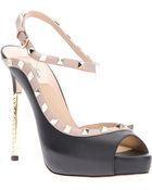 Valentino Studded Sandal - Lyst