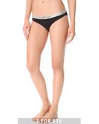Calvin Klein Metallic Chrome Bikini Briefs - Lyst