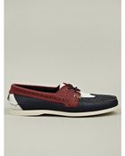 Thom Browne Mens Wingtip Leather Deck Shoe - Lyst