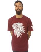 Vans The Headdress Tee in Burgundy - Lyst