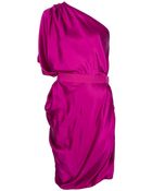 Lanvin One Shoulder Dress - Lyst