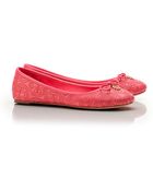 Tory Burch Stitched Logo Chelsea Ballet Flat - Lyst