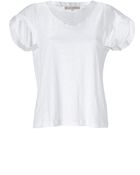 Vanessa Bruno White Linen Top - Lyst