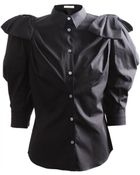 Viktor & Rolf Bow Shoulder Detail Shirt Black - Lyst