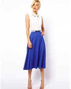 ASOS Collection Midi Skirt in Texture - Lyst