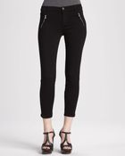 J Brand Carey Jeweled Zip Skinny Jeans - Lyst