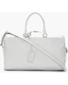 Saint Laurent White Leather Bo Duffle Bag - Lyst