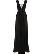 Vionnet Pleated Silk Crepe De Chine Gown - Lyst