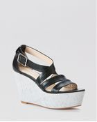 Calvin Klein Platform Wedge Sandals Vonnie - Lyst