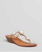 Ivanka Trump Demiwedge Thong Sandals Joy Jwld - Lyst